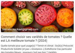 article choix des variétés de tomates
