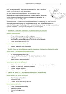 Déroulé de la formation 